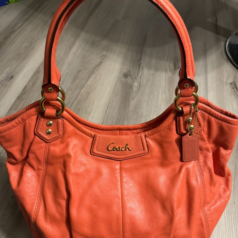 Coach Vibrant Orange Shoulder Bag